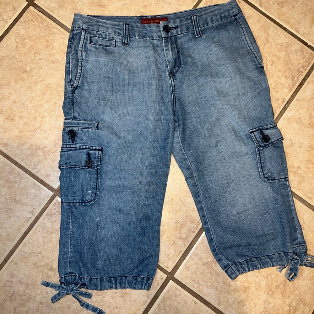 Y2k vintage Hilliard & Hanson petite Capri jeans
